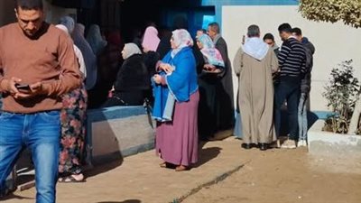 توافد الناخبين فى كوم حمادة بالبحيرة للتصويت في انتخابات مجلس النواب