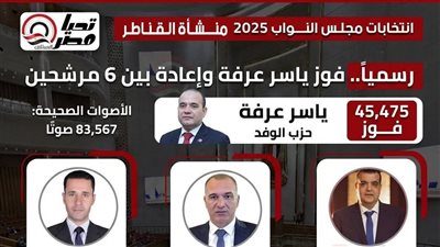 تغييرات كبيرة في نتيجة منشأة القناطر ومرشح “الوفد” يحصد المقعد بدلا من الإعادة