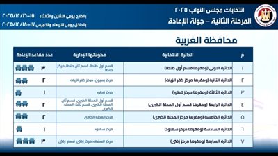 تقام في ٧ دوائر.. تحيا مصر يرصد خريطة الإعادة للمرحلة الثانية لانتخابات النواب في الغربية
