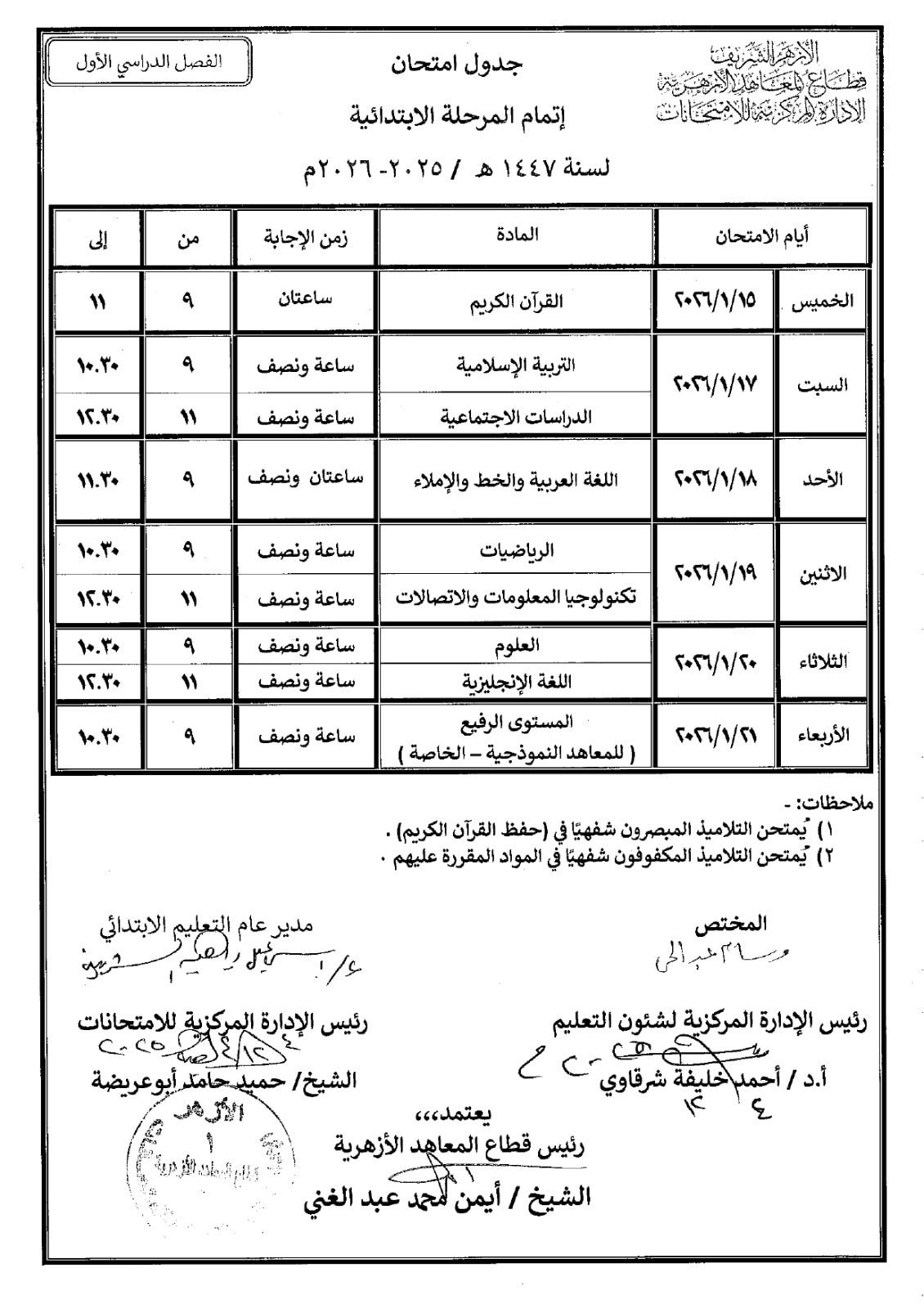 إتمام المرحلة الابتدائية