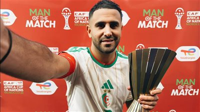 محرز يسجل ثنائية في فوز الجزائر علي السودان في الأمم الأفريقية