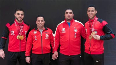 إنجاز تاريخي لرفع الأثقال المصرية وجميع اللاعبين على منصات التتويج