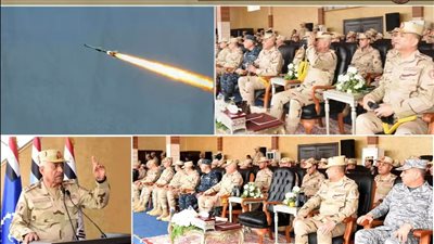 القائد العام للقوات المسلحة يشهد المرحلة الرئيسية للرماية الصاروخية لقوات الدفاع الجوي