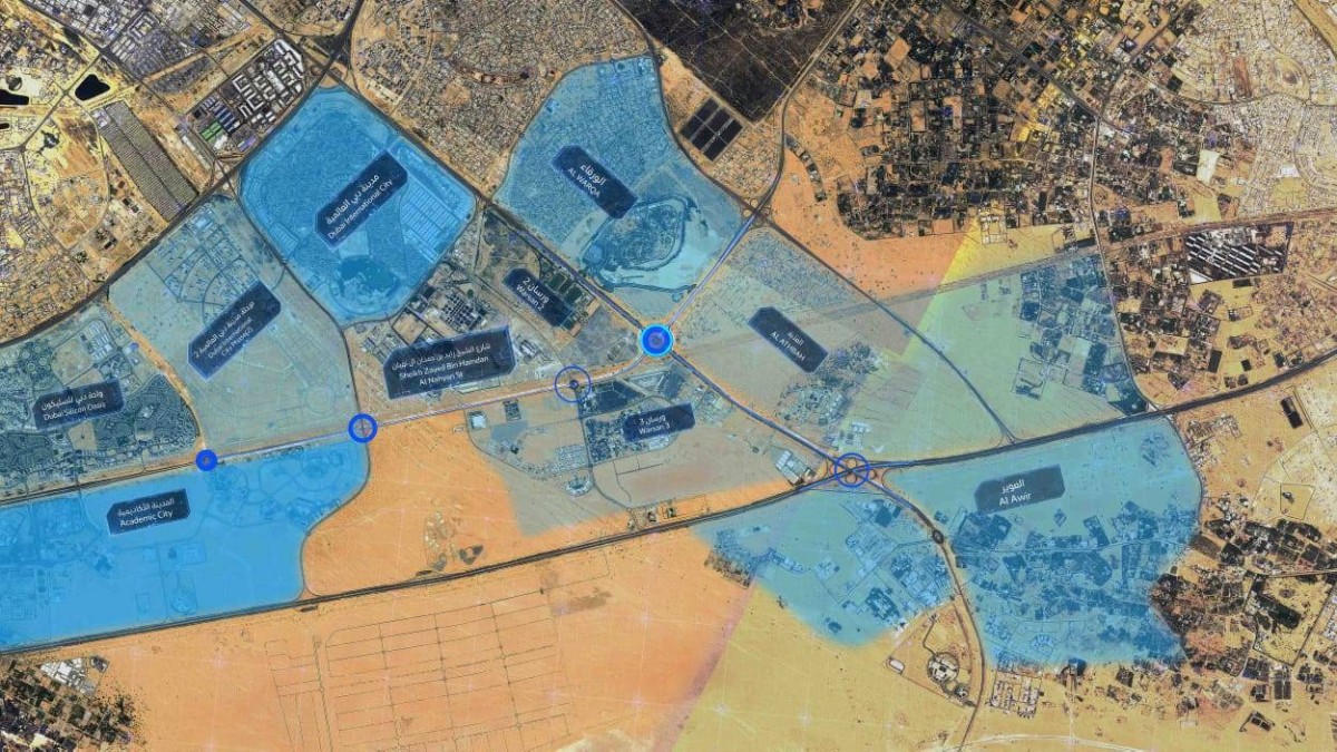 “طرق دبي” ترسي عقد مشروع تطوير تقاطع شارع الشيخ زايد بن حمدان آل نهيان مع شارعي العوير والمنامة