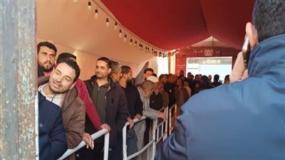 إقبال بلجنة مدرسة متعب هجرس الابتدائية في شمال سيناء خلال جولة الإعادة لانتخابات النواب 2025