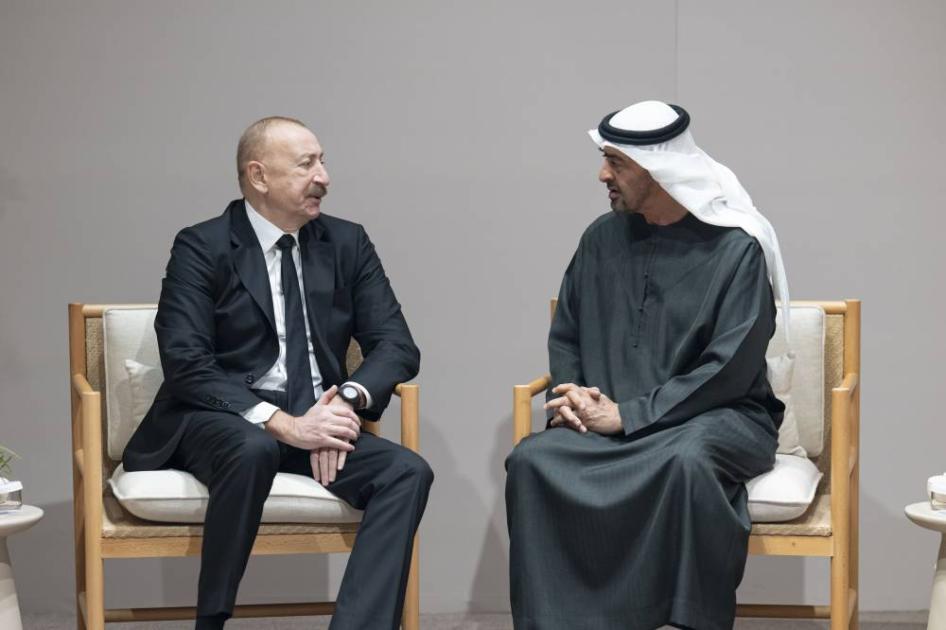 محمد بن زايد ورئيس أذربيجان: الشراكة الشاملة نقلة نوعية للبلدين (فيديو)