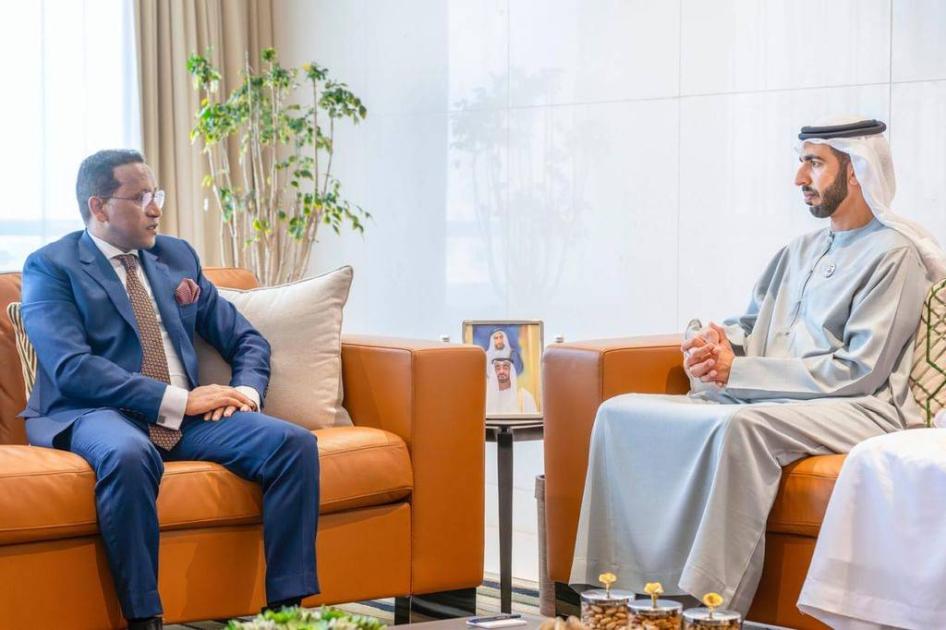 شخبوط بن نهيان وسفير إثيوبيا يبحثان العلاقات الثنائية