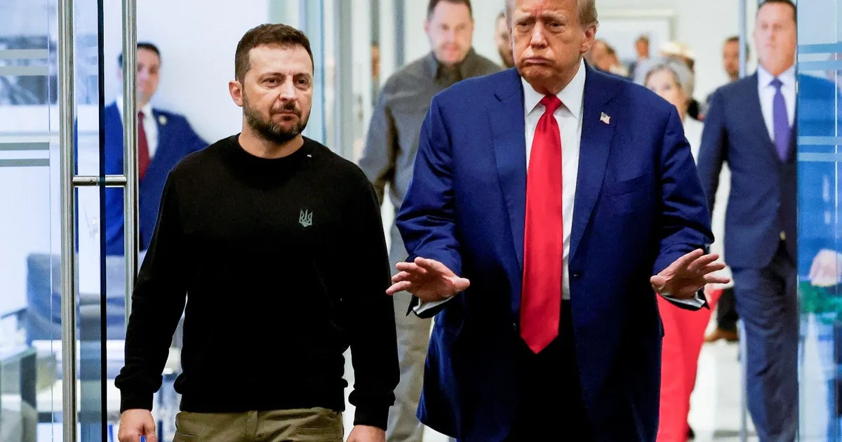 ترامب يتوقع لقاء جيداً مع زيلينسكي ويلمح إلى التحدث مع بوتين