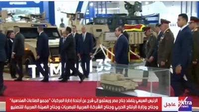 الرئيس السيسي يتفقد جناح مصر في معرض «إيديكس 2025»