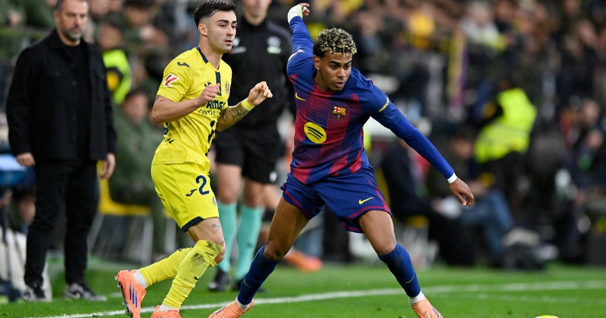 لامين يامال يبتكر احتفالاً مستفزاً للرد على جمهور فياريال