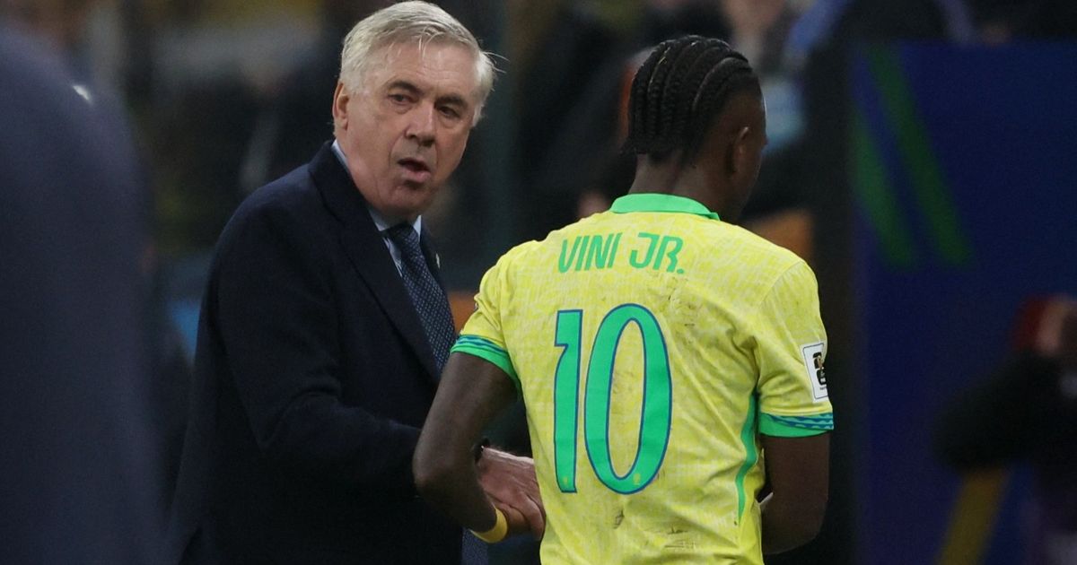 أنشيلوتي يحذر فينيسيوس: لا يضمن مكانه في كأس العالم