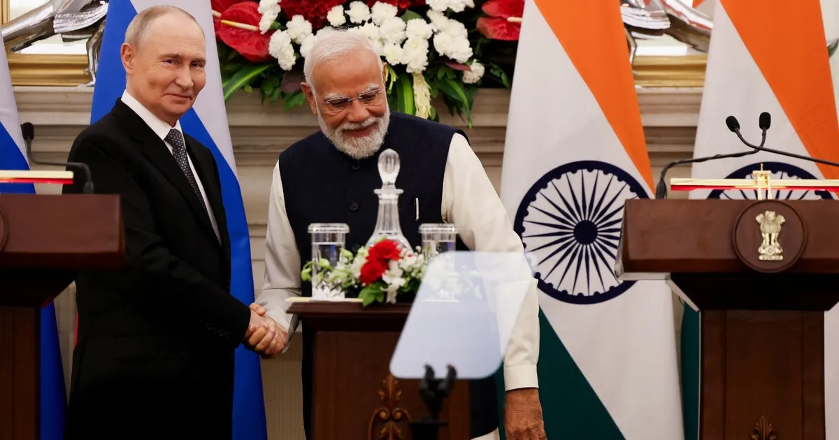 بوتين ومودي يبحثان التجارة والسلام في قمة نيودلهي