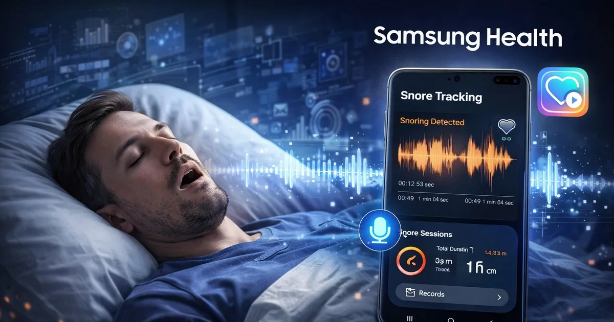 سامسونج تطور تطبيق الصحة على هواتف جلاكسي لرصد الشخير