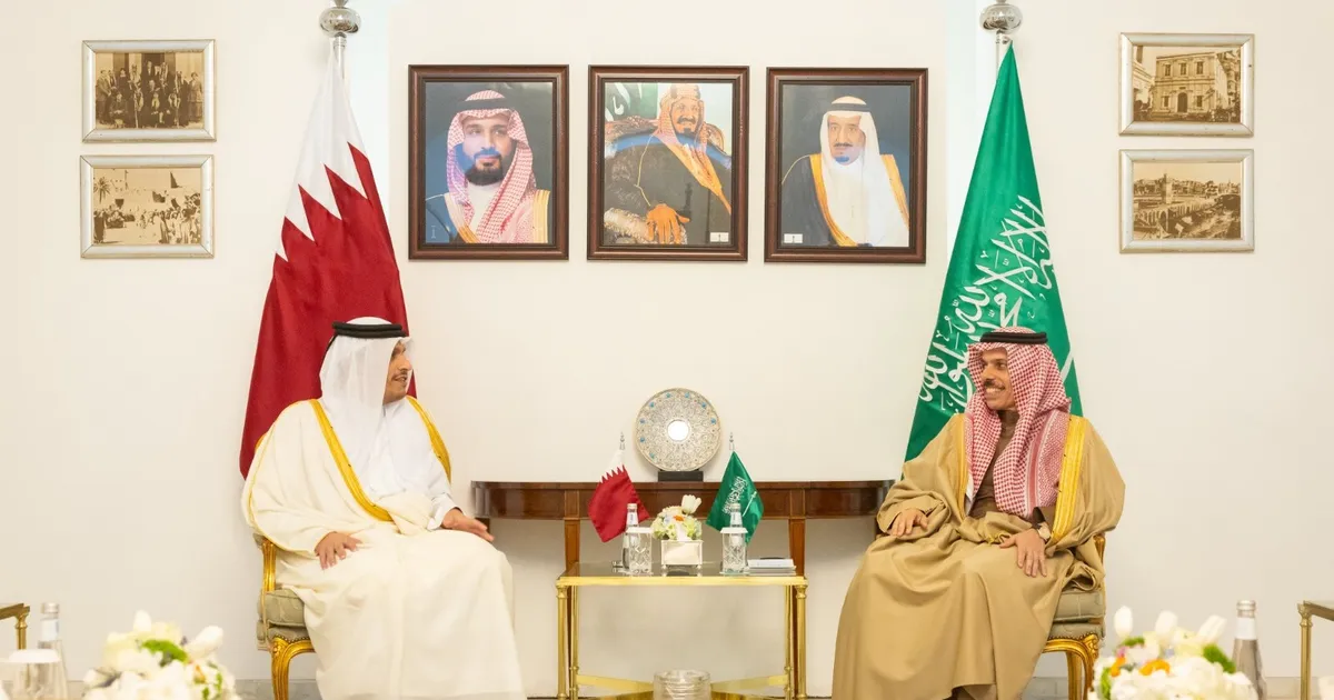 وزيرا خارجية السعودية وقطر يرأسان اجتماع المجلس التنسيقي