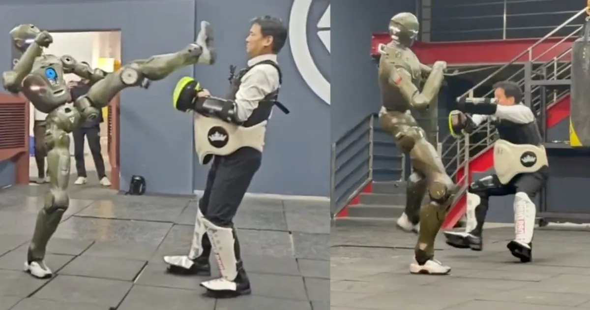 روبوت مقاتل يهاجم رئيس الشركة المطورة