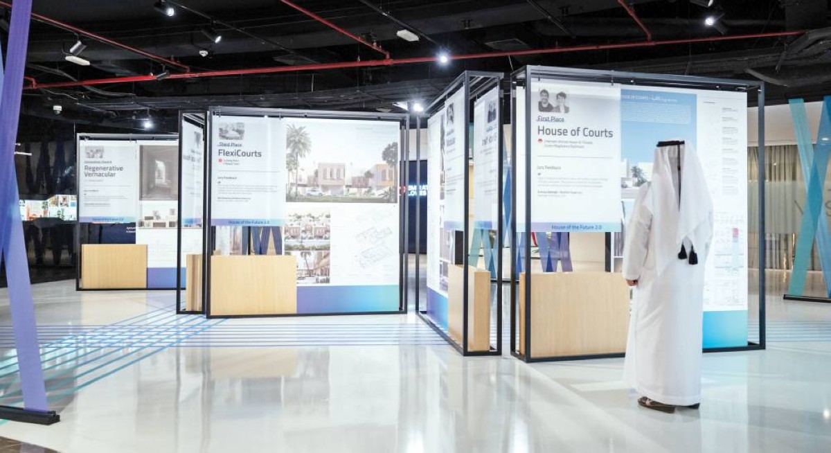 جانب من معرض المشاريع الفائزة بمسابقة منزل المستقبل 