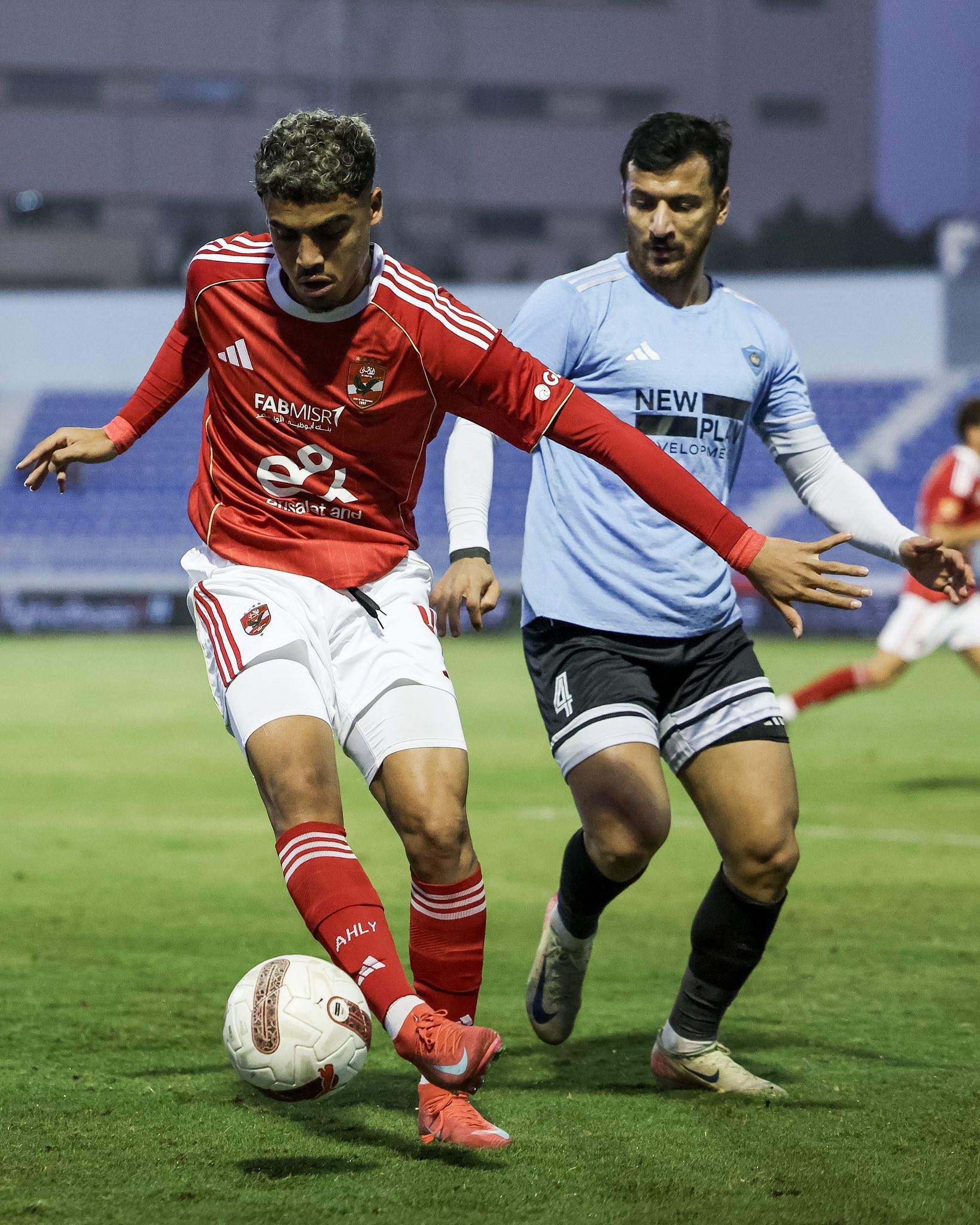 May be an image of football, American football and text that says "FABMIS FABMISR MISR NEW bisalat via VELOPME AHLY"