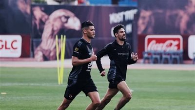 أشرف داري وطاهر محمد يشاركان في المران الجماعي للأهلي استعداداً لفاركو