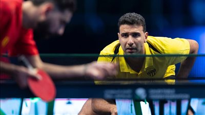 عمر عصر يودع بطولة أبطال العالم لتنس الطاولة