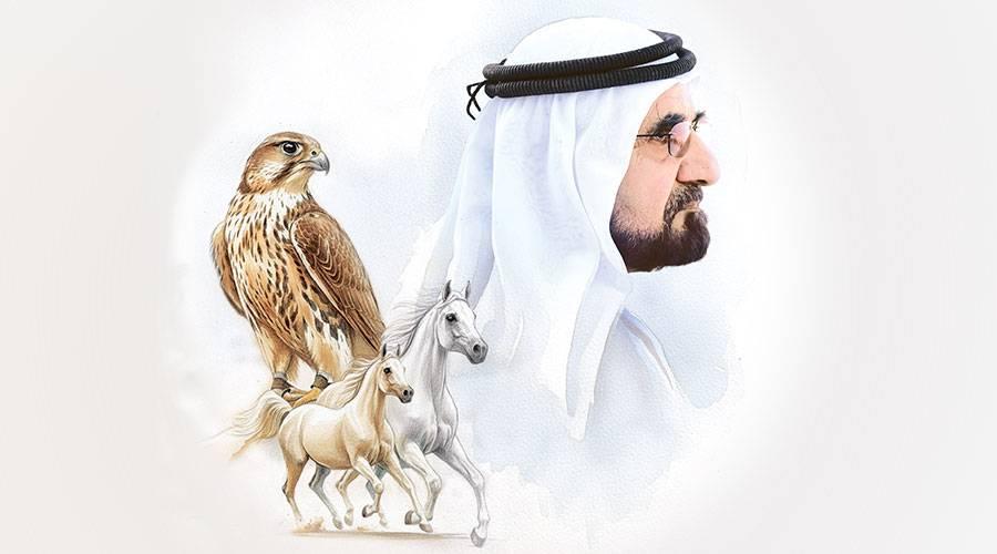 عشرون لوحة من روائع محمد بن راشد