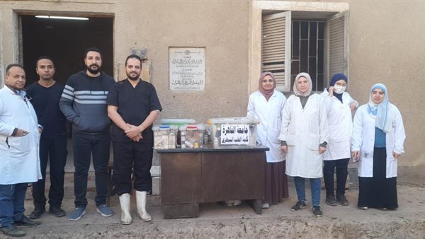 رئيس جامعة القاهرة يستعرض تقريرا عن نتائج أعمال القافلة التنموية بقرية المنوات