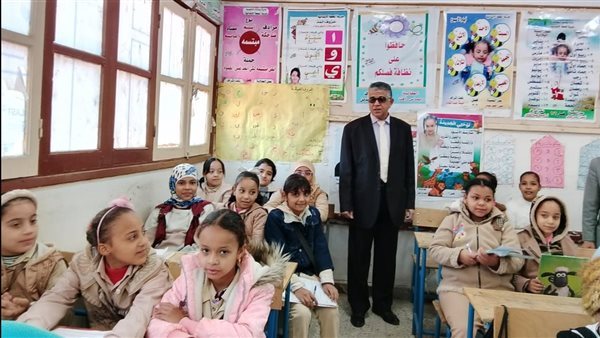 متابعة دقيقة لسير امتحانات الصفوف الابتدائية في أبوتشت بقنا