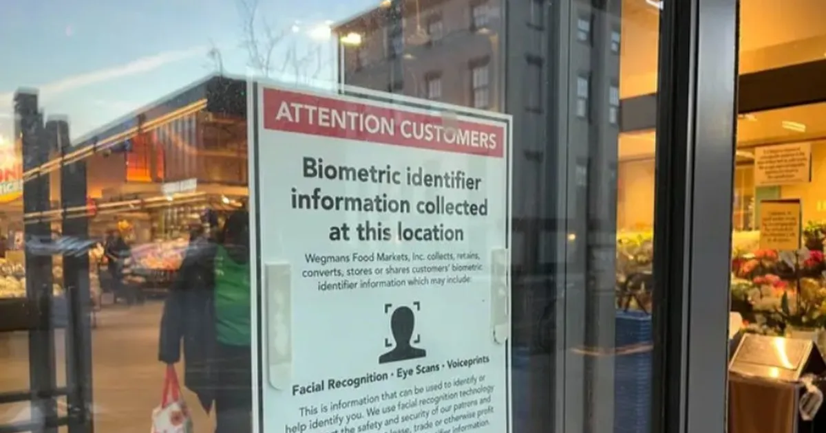 متاجر أميركية بيانات بيومترية العملاء الأصوات بصمات العيون