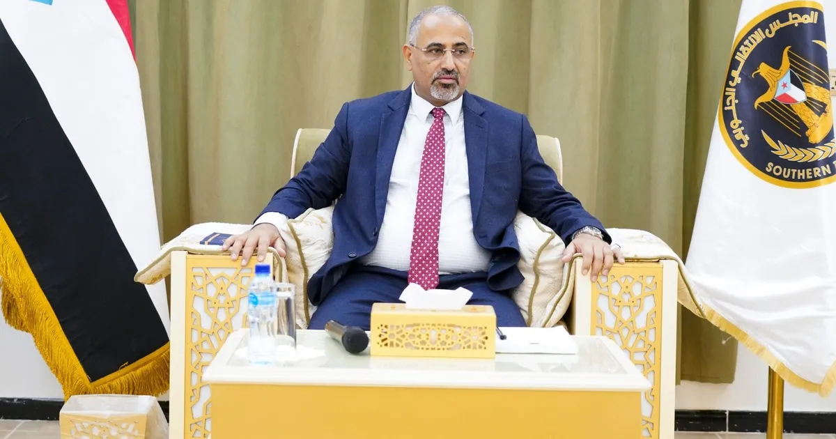 الزبيدي يطالب باستفتاء على “تقرير المصير” جنوب اليمن