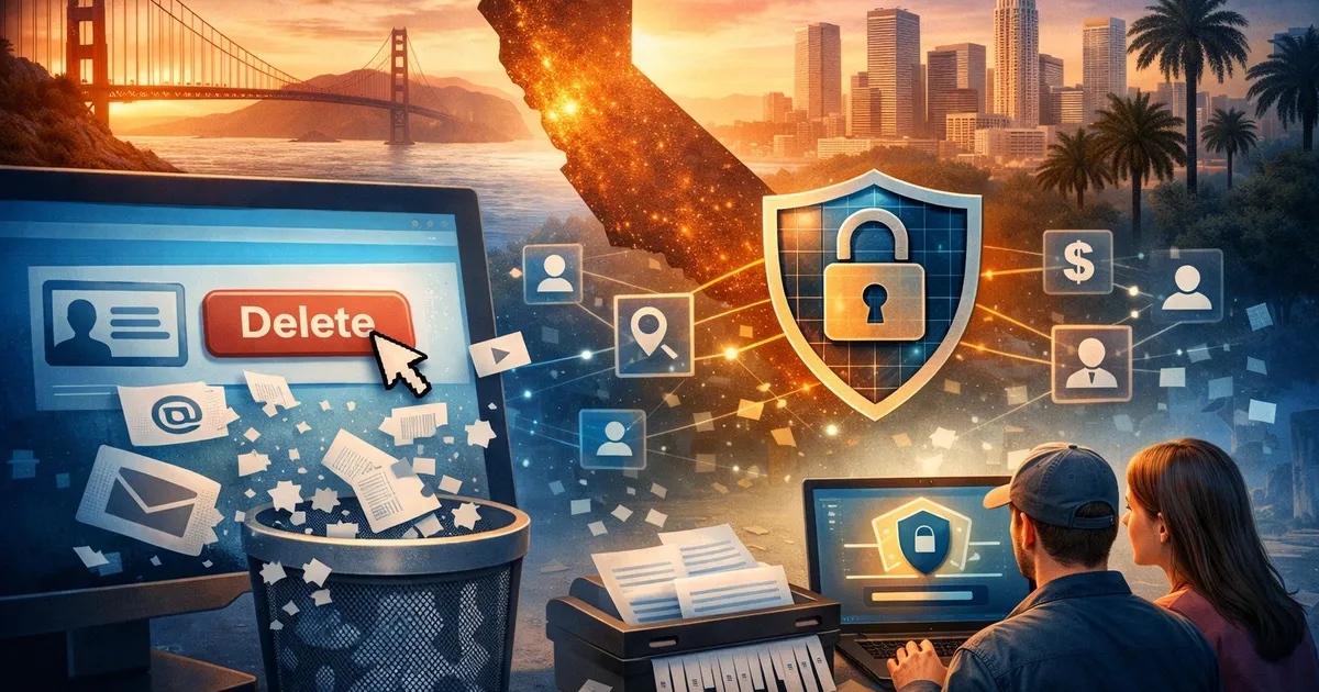 كاليفورنيا أداة تسمح للسكان بحذف بياناتهم من 500 خدمة رقمية