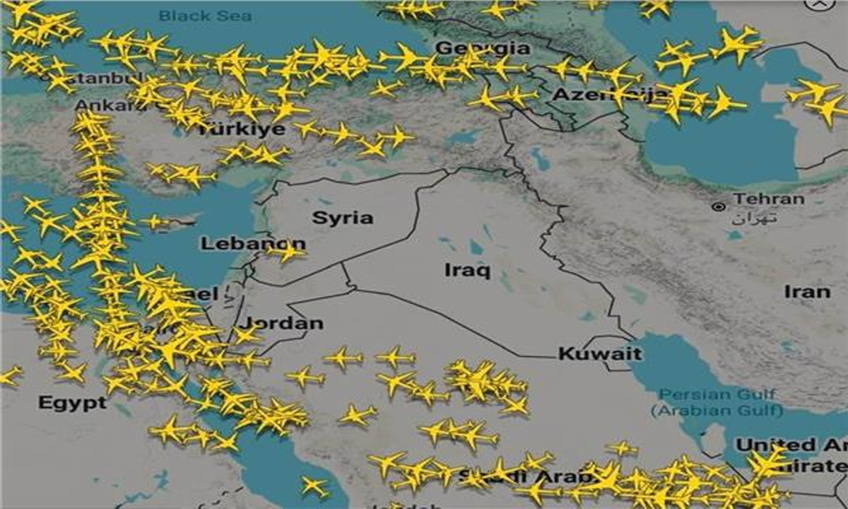 حركة طيران غير مسبوقة في الأجواء المصرية بسبب التوترات الإقليمية بالمنطقة