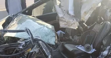 إصابة 6 أشخاص في حادث تصادم بالظهير الصحراوي بالبحيرة