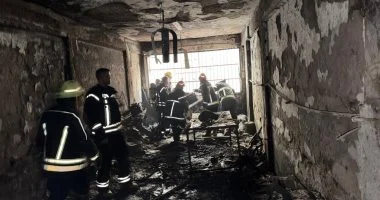 إصابة شخص في حريق شقة سكنية بمركز طلخا في الدقهلية