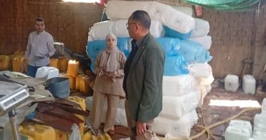 تموين المنوفية يضبط 15 طن أسمدة مجهولة المصدر بمركز الشهداء