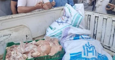 ضبط نصف طن لحوم ودواجن غير صالحة للاستهلاك الآدمي بالمنوفية