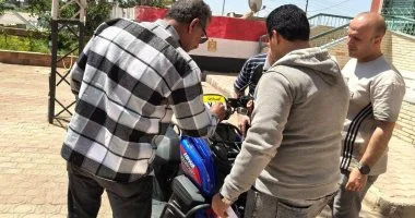 محافظ المنوفية يتابع إجراءات تكويد مركبات الإسكوتر الكهربائي بالمراكز المحلية