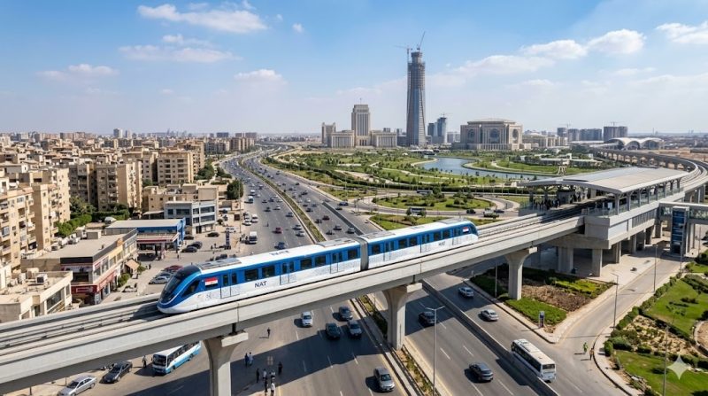 المونوريل ينطلق رسميًا: مرحلة أولى لربط القاهرة بالعاصمة الإدارية الجديدة وخريطة المحطات