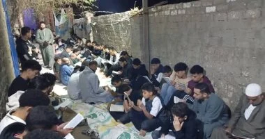 أهالي وطلاب جامعة طنطا يحيون ختمة قرآن لروح طالب بالغربية