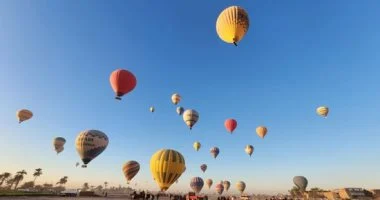 إلغاء رحلات البالون الطائر في الأقصر بسبب سوء الأحوال الجوية