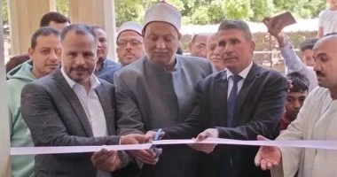 افتتاح مسجد إبراهيم أدهم بقرية أشمنت في بني سويف