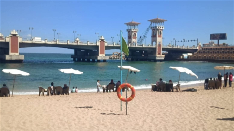 السياحة والمصايف تحذر: رايات حمراء بشواطئ غرب الإسكندرية قبل الويك إند