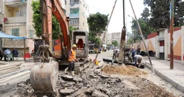 بدء أعمال تجديد شبكة الصرف الصحي في غيط الصعيدي بالإسكندرية