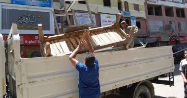 تحرير 70 محضر إشغال طريق خلال حملة بمركز أخميم في سوهاج