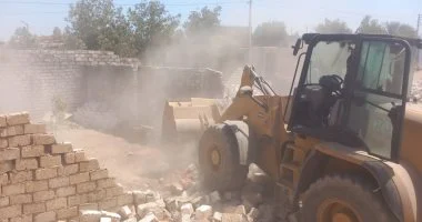 تنفيذ حملات إزالة التعديات على أملاك الدولة في قوص ونجع حمادي بقنا