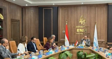 رئيس جامعة بنها الأهلية يبحث سبل التعاون مع وفد الجامعة الأمريكية