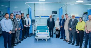 رئيس جامعة طنطا يتفقد وحدة عناية الأطفال بمستشفيات الجامعة