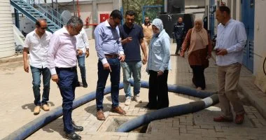رئيس مياه القليوبية يتفقد محطة مياه نوب طحا بشبين القناطر