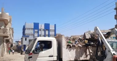 رفع 100 طن قمامة ومخلفات بقرى مركز سوهاج