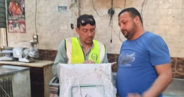 ضبط سلع منتهية الصلاحية ومجهولة المصدر بأسواق الخارجة في الوادي الجديد