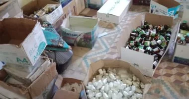 ضبط مصنع أدوية بيطرية مجهولة المصدر بمركز السادات في المنوفية