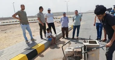 طرق جنوب سيناء تتابع تنفيذ مشروعات الخطة الاستثمارية بأبو رديس وأبو زنيمة وطابا